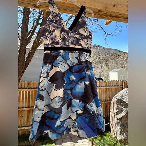 Anthropologie Moulinette Soeurs Watercolor Indigo Garden Summer Wedding … - Picture 7 of 15